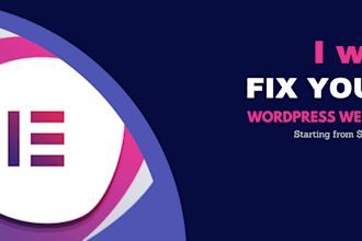 be your elementor expert to fix your wordpress website