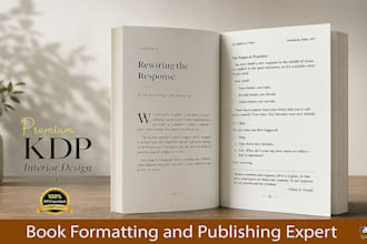 format and publish ebooks, paperbacks for amazon kindle KDP and ingramspark