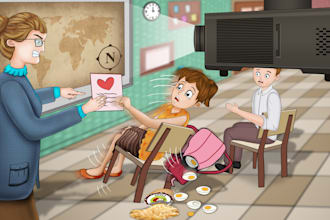 design kids book illustration