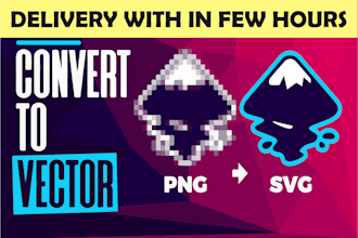 convert redraw logo to vector and trace image