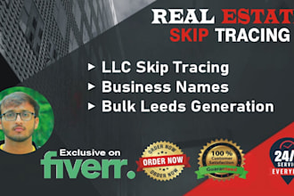 generate leads generation bulk skip tracing for real estate sales