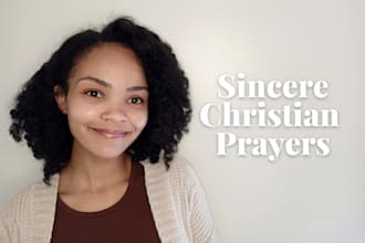 write christian prayers on any theme