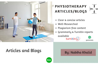 do physiotherapy article writing