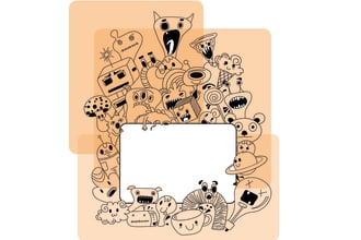 draw doodle art cute illustration cartoon for any purpose