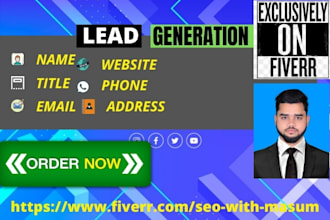 do b2b sales lead generation and build cold email list