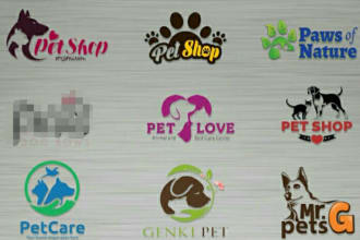 do and minimalist logo design for pet and dog business