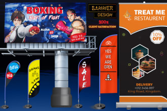 design digital billboard banner for you