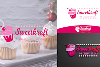 design bakery,sweet, cupcake or cookies logo