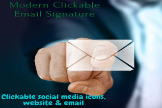 design clickable email signature asap