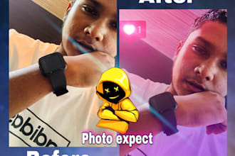 do photoshop working and logo work