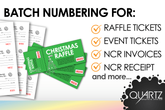 do batch numbering for tickets invoices etc