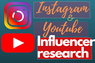 do instagram and youtube influencer research