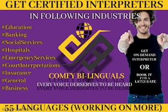 provide interpreters in all languages