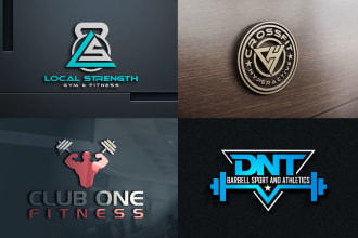 do brand new gym fitness logo design