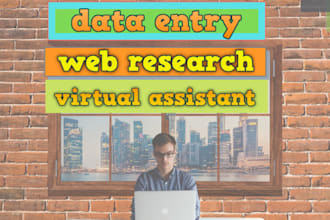be your  data entry clerk