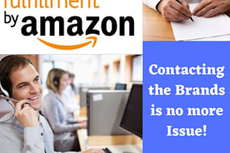 write script to contact brands for amazon fba wholesale