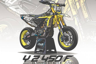 draw cartoon motorcycle illustration from your photo
