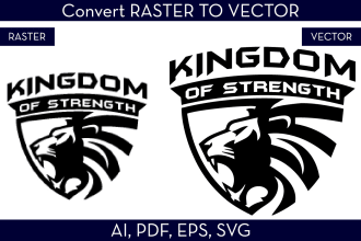 retrace, vectorize your logo or image into vector scalable