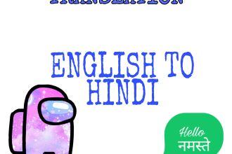translate  from english to hindi manually