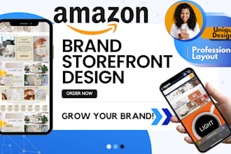 design and create professional amazon brand storefront