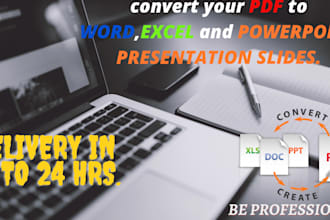 format and convert scanned pdf to word,ppt and viceversa