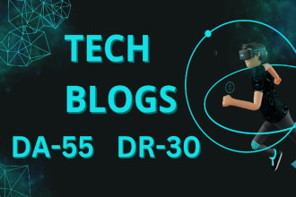 provide guest posts on high quality tech blogs da 55