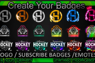 create awesome twitch sub badges and twitch emotes in 24hour