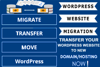 migrate, backup,  cloning wordpress website migration to new host