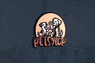 do a professional shopify, pet, cat logo design