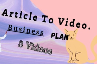 convert article to video with voice over