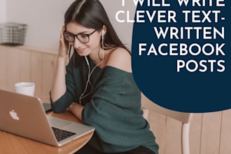 write clever facebook post with amazing text