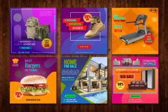 do facebook, linkedin, instagram, twitter ad, post, banner and youtube thumbnail