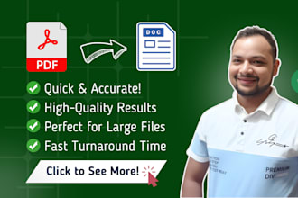 convert PDF to word, CSV or excel format