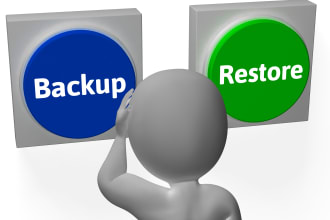restore website from backup
