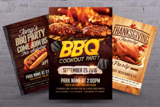 design restaurant and food menu, flyer, poster and banner
