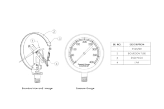 do technical 2d drawing, product illustration, line diagram