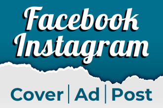 design instagram facebook ads, fb cover photo, fb ad