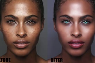 edit and beauty retouch the photos