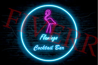 design a neon glowing logo for your brand or channel