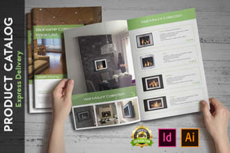 design product catalog, magazine,  booklet or company profile