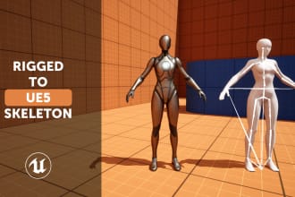 rig any character to the epic skeleton for unreal engine 5