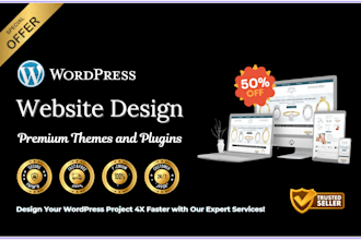 be your wordpress developer, wordpress website, elementor, woocommerce expert