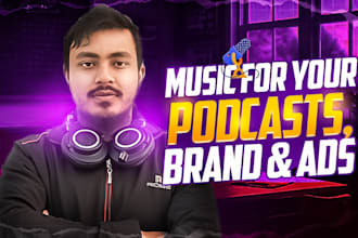 produce custom music for your podcasts, brand and ads