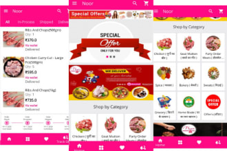 provide grocery android app with web admin panel