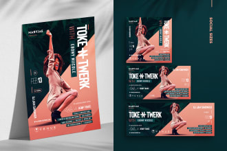 create professional party and club flyer, event poster