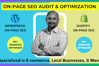 audit and optimize onpage SEO for wordpress and shopify websites