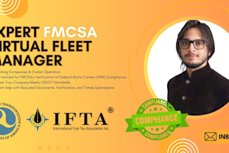 be your fmcsa compliant virtual fleet manager for dot and safety