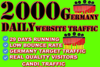 germany traffic 10 days to your website visitors