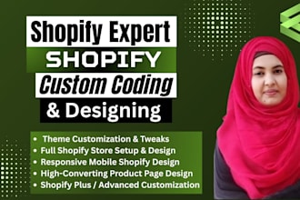 design and set up a professional shopify store