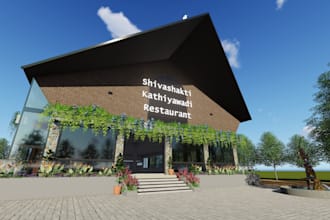 create exterior model and rendering